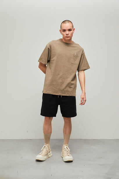 Highr, Khaki, Bamboo Cotton Tee