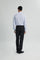 Coupe Cousu, Blue, Double Collar Long Sleeve Shirt