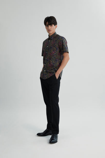 Coupe Cousu, Print, Short Sleeve Shirt