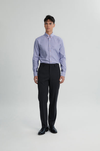 Coupe Cousu, Multi, Double Collar Long Sleeve Shirt