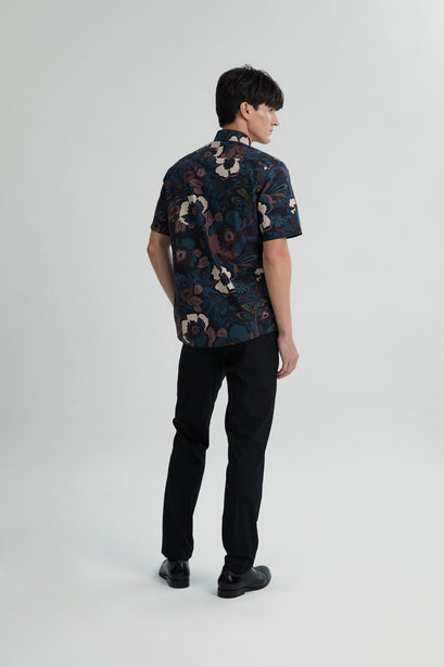 Coupe Cousu, Print, Short Sleeve Shirt