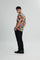 Coupe Cousu, Print, Short Sleeve Shirt