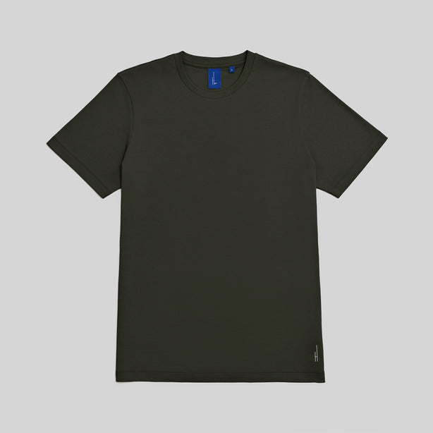 Highr, Dark Olive, Pima Cotton Tee