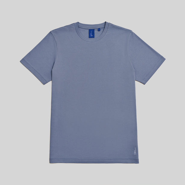Highr, Dusty Blue, Pima Cotton Tee