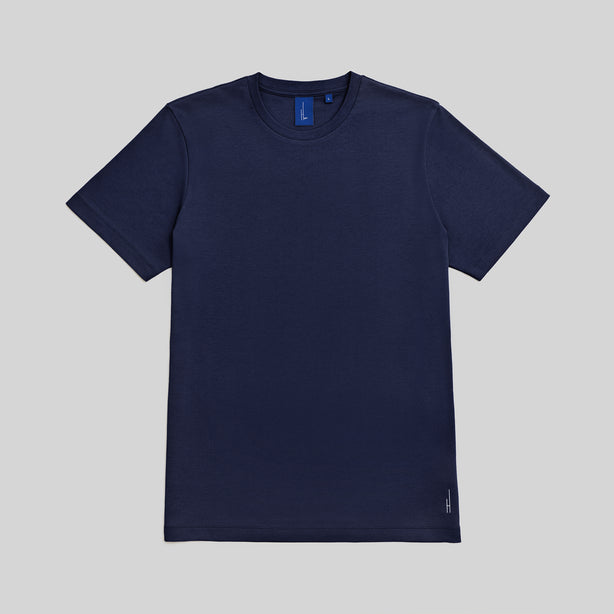 Highr, Navy, Pima Cotton Tee