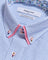 Coupe Cousu, Blue, Double Collar Long Sleeve Shirt
