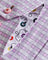 Coupe Cousu, Light Pink Checks, Double Collar Long Sleeve Shirt