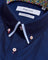 Coupe Cousu, Navy Dobby, Double Collar Long Sleeve Shirt