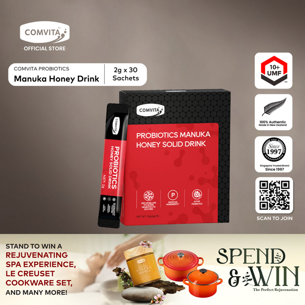 Comvita Probiotic Manuka Honey Solid Drink (Bundle of 2)