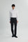 Coupe Cousu, White Dobby, Double Collar Long Sleeve Shirt