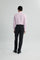 Coupe Cousu, Light Pink, Long Sleeve Shirt with Contrast Trim Fabric