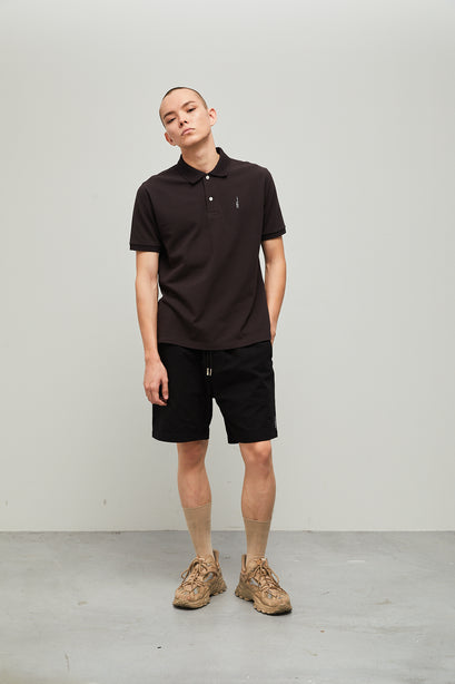 Highr, Dark Grey, Polo Tee