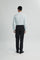 Coupe Cousu, Light Green, Long Sleeve Shirt with Contrast Trim Fabric