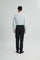 Coupe Cousu, Light Green, Long Sleeve Shirt with Contrast Trim Fabric