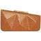 72 Smalldive Orange Laminated Plaid Minaudiere Clutch
