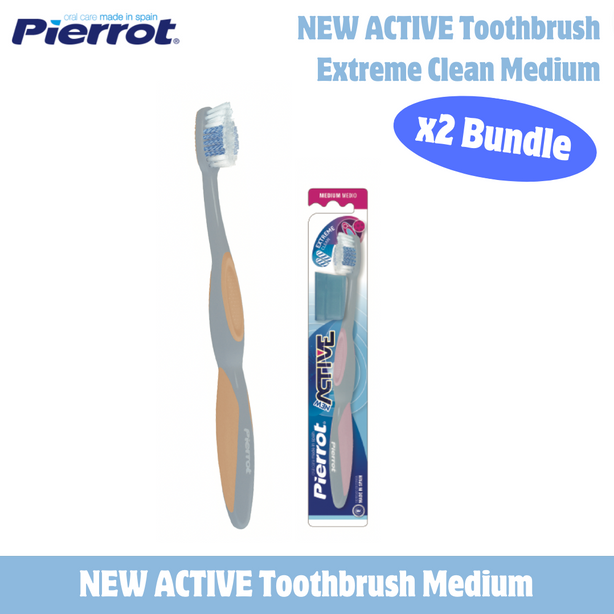 Pierrot New Active Toothbrush (Bundle of 2)