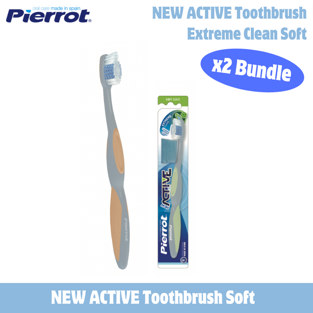 Pierrot New Active Toothbrush (Bundle of 2)