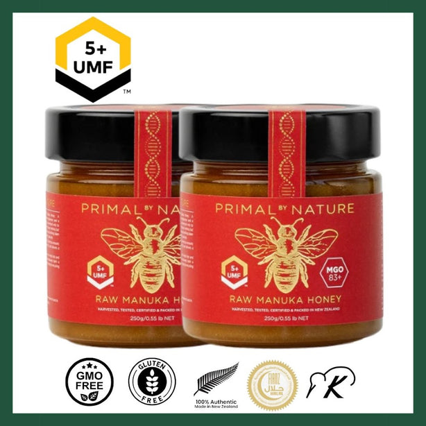 Primal by Nature DNA-tested Raw Manuka Honey UMF™ 5+ 250g (Bundle of 2)