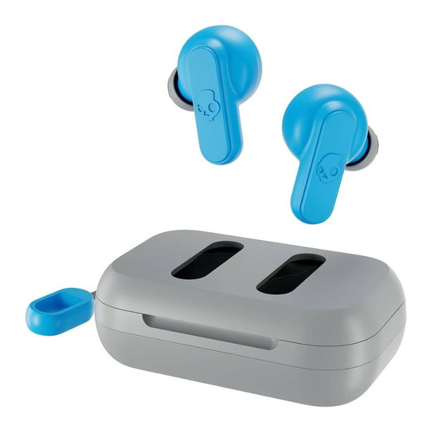 Skullcandy Dime/Dime 2 True Wireless Earbuds - Light Grey/ Blue