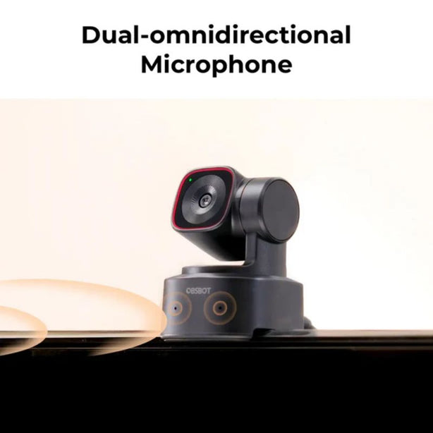Obsbot Tiny 2 Lite - Pan, Tilt & Zoom, 4K AI Camera