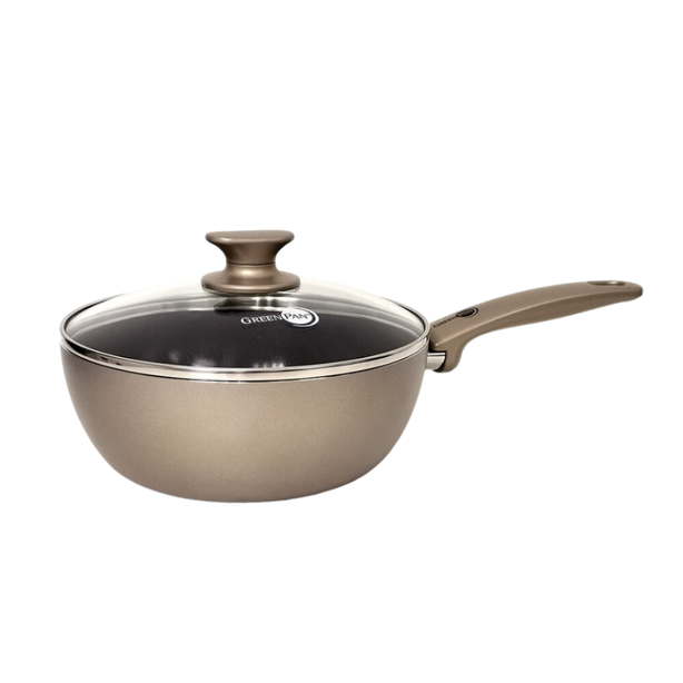 GreenPan Cambridge 20cm Chefpan with Lid, Bronze [PFAS FREE]