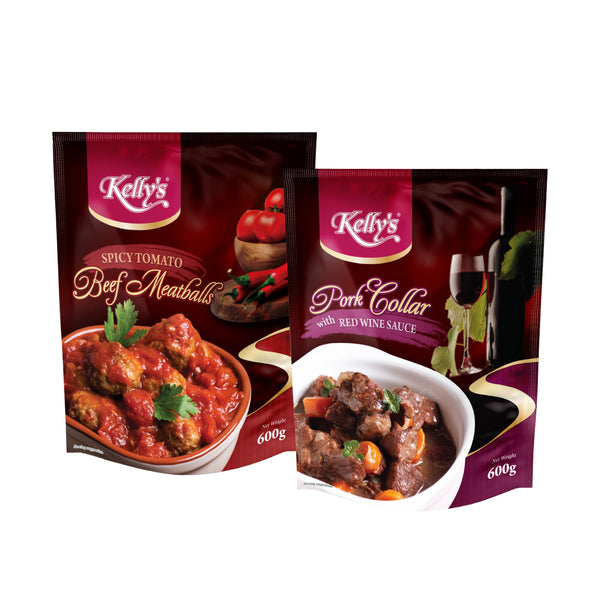 [Bundle of 2] Spicy Tomato Beef Meatballs/Red Wine Pork Collar 600g (Ready to eat)