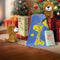 The Gang Triad Jacquard Series Premium Bath Linen X'mas Gift Set, Junior Hand Towel With Lion Plush