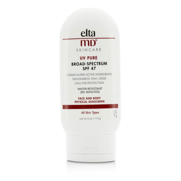 Uv Pure Water-resistant Face & Body Physical Sunscreen Spf 47 - 114g/4oz