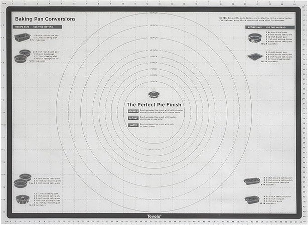 TrueBake Silicone Pastry Mat with Reference Marks - 25