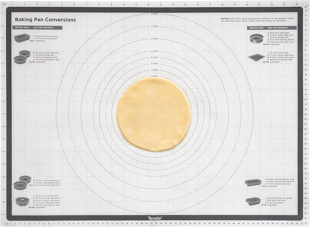 TrueBake Silicone Pastry Mat with Reference Marks - 25