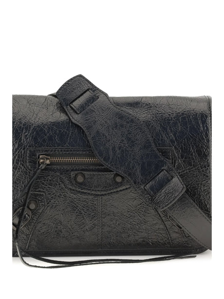 Balenciaga Small Le City Shoulder Bag - Black