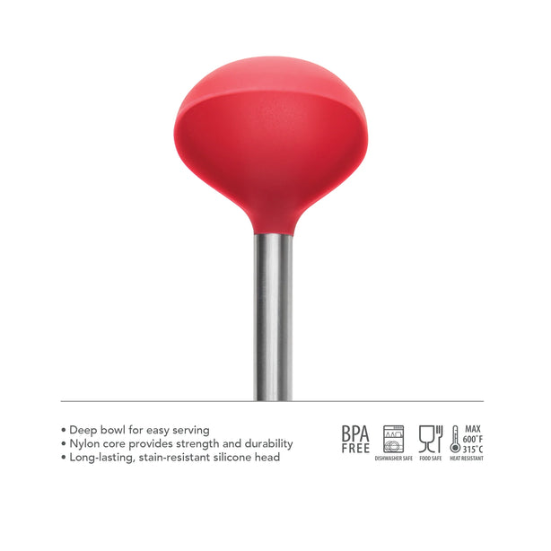 Elements Stainless Steel Handled Ladle