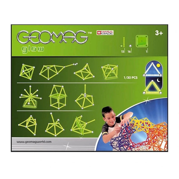 Geomag Glow Magnetic Construction Toy Set (30pcs)