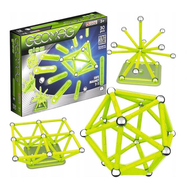 Geomag Glow Magnetic Construction Toy Set (30pcs)