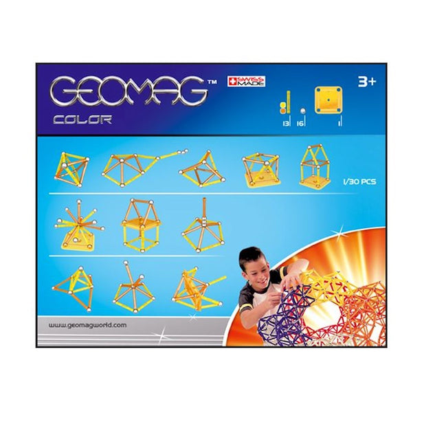 Geomag Colour Magnetic Construction Toy Set (30pcs)