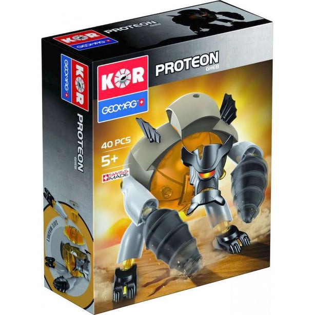 Geomag Kor Proteon Gheb Orange Magnetic Construction Toy Set (40pcs)