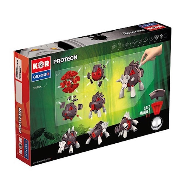 Geomag Kor Proteon Taurex Purple/White Magnetic Construction Toy Set (68pcs)