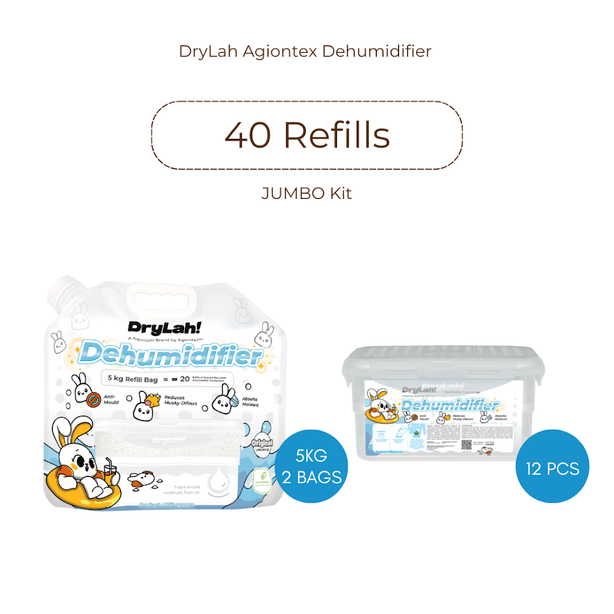 DryLah! refillable dehumidifer jumbo kit - 1set