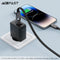 Acefast C13-04 USB-A/USB-C to USB-C 60W Zinc Alloy Connectors Charging Data Cable (1.2m) - Black