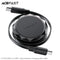 Acefast C13-03 USB-C to USB-C 60W Dual Retraction Charging Data Cable (0.8m) - Black