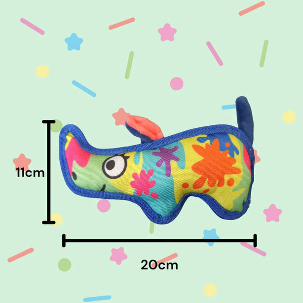 Colourful design Dog Squeaker Toy. Durable Oxford Material. Tough. Dog Toy, Chewing Toy