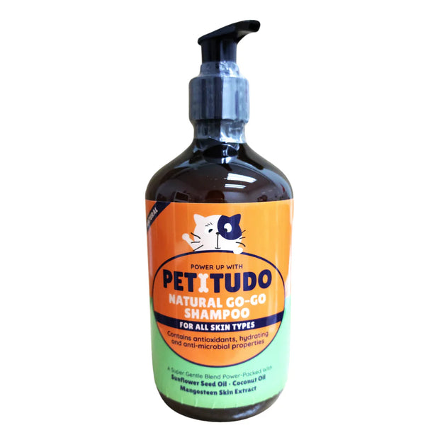 PETITUDO NATURAL GO-GO Cat Shampoo. 50ml (Trial size), 500ml and 1000ml