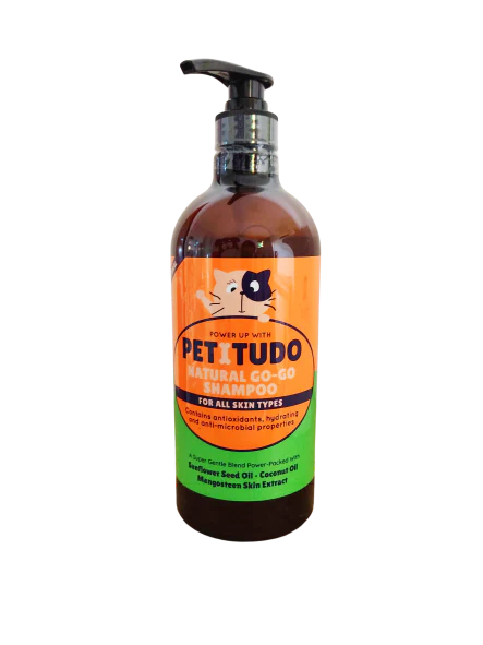 PETITUDO NATURAL GO-GO Cat Shampoo. 50ml (Trial size), 500ml and 1000ml