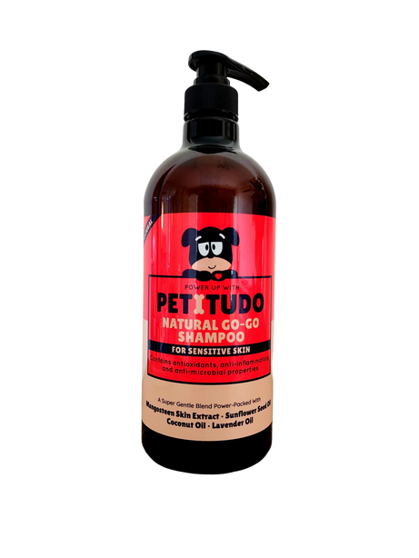 PETITUDO NATURAL GO-GO Dog Shampoo. 50ml (Trial size), 500ml and 1000ml