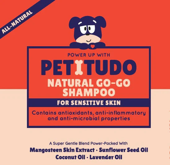 REFILL-PETITUDO NATURAL GO-GO Dog Shampoo for (Sensitive skin) 250ml