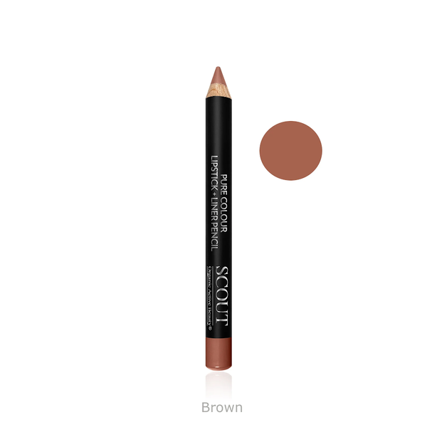 SCOUT Organic Active Beauty Pure Colour Lip Liner - Brown