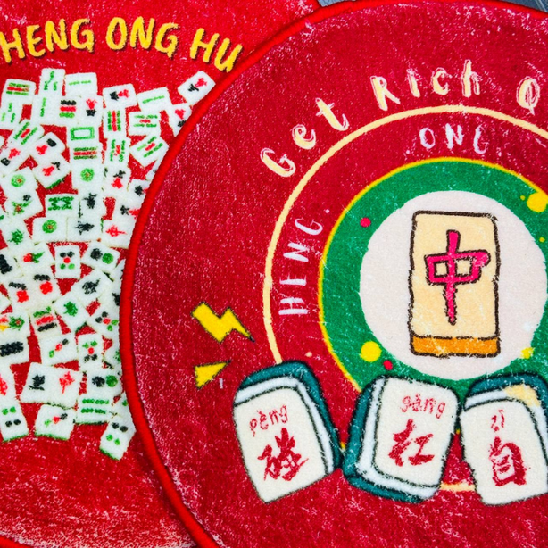 Soft tufted wall rug