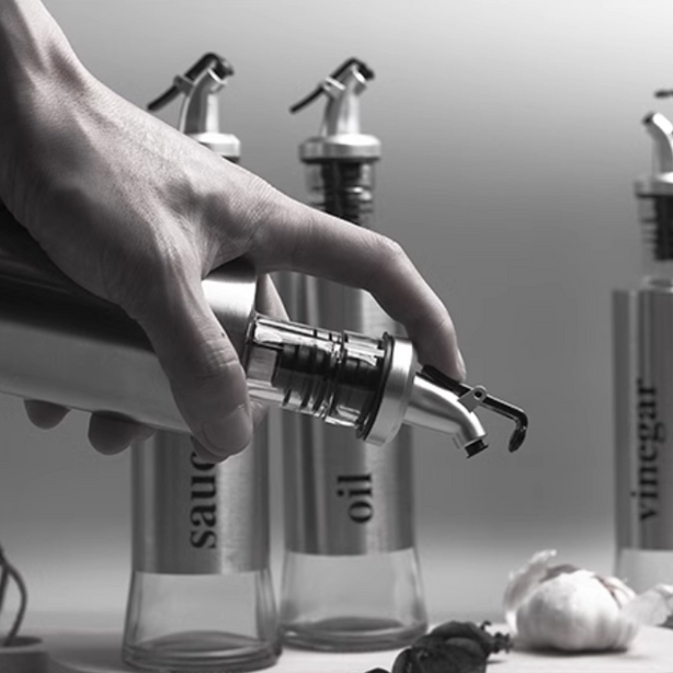 Stainless Steel Saucer Dispenser Bottle
