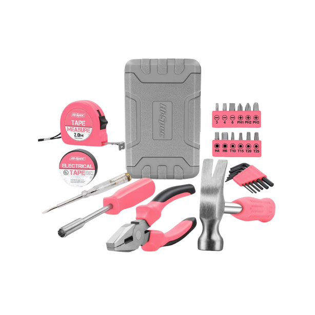 Pink Mini compact tool box set