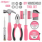 Pink Mini compact tool box set